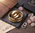 The Promise Beveled Couple Ring Set