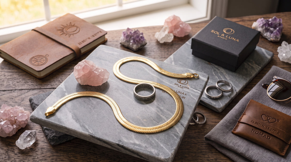 The Aurelia 18K Gold Herringbone Chain