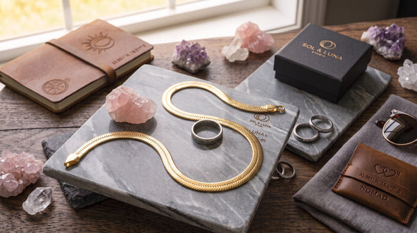 The Aurelia 18K Gold Herringbone Chain